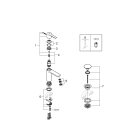 Смеситель для раковины GROHE Lineare, XS-size, хром (23791001)