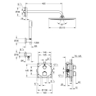 Душевой комплект GROHE Rainshower Cosmopolitan 310 с термостатом, хром (34731000)