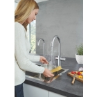 Комплект для кухни GROHE Red Duo с C-образным смесителем, бойлером L-Size и фильтром, хром (30079001)