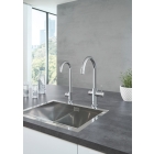 Комплект для кухни GROHE Red Duo с C-образным смесителем, бойлером L-Size и фильтром, хром (30079001)