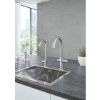 Комплект для кухни GROHE Red Duo с C-образным смесителем, бойлером L-Size и фильтром, хром (30079001)