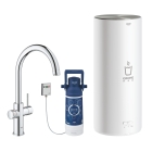 Комплект для кухни GROHE Red Duo с C-образным смесителем, бойлером L-Size и фильтром, хром (30079001)