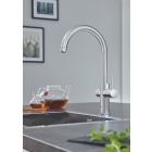 Комплект для кухни GROHE Red Duo с C-образным смесителем, бойлером M-Size и фильтром, хром (30083001)
