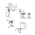 Комплект для кухни GROHE Red Mono II с бойлером M-size, с вертикальным вентилем с C-образным изливом, темный графит матовый (30085AL1)