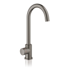 Комплект для кухни GROHE Red Mono II с бойлером M-size, с вертикальным вентилем с C-образным изливом, темный графит матовый (30085AL1)