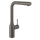 Смеситель для кухни GROHE Essence с вытяжным душем, темный графит матовый (30270AL0)