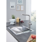 Комплект для кухни GROHE Red Duo с L-образным смесителем, бойлером L-Size и фильтром, суперсталь (30325DC1)