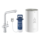 Комплект для кухни GROHE Red Duo с L-образным смесителем, бойлером M-Size и фильтром, хром (30327001)