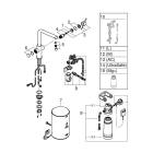 Комплект для кухни GROHE Red Duo с L-образным смесителем, бойлером M-Size и фильтром, хром (30327001)