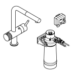 Смеситель для кухни GROHE Blue Pure Minta с функцией фильтрации, с фильтром в комплекте, хром (30382000)