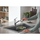Смеситель для кухни GROHE Start QuickFix с низким вытяжным изливом, хром (30531001)