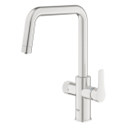 Смеситель для кухни GROHE Blue Pure Eurosmart с функцией фильтрации, без фильтра в комплекте, суперсталь (30583DC0)