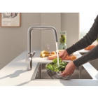 Смеситель для кухни GROHE Blue Pure Eurosmart с функцией фильтрации, без фильтра в комплекте, суперсталь (30583DC0)