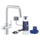 Смеситель для кухни GROHE Blue Pure Eurosmart с функцией фильтрации, с фильтром в комплекте, хром (30584000)
