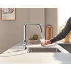 Смеситель для кухни GROHE Blue Pure Eurosmart с функцией фильтрации, с фильтром в комплекте, хром (30584000)