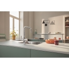 Смеситель для кухни GROHE Blue Pure Eurosmart с функцией фильтрации, с фильтром обратного осмоса с минерализацией в комплекте, хром (30587000)