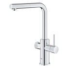 Смеситель для кухни GROHE Blue Pure Minta c вытяжным изливом, функцией фильтрации, без фильтра в комплекте, хром (30590000)
