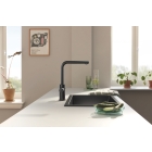 Смеситель для кухни GROHE Blue Pure Minta c вытяжным изливом, функцией фильтрации, без фильтра в комплекте, фантомный черный (30590KF0)