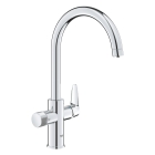 Смеситель для кухни GROHE Blue Pure StartCurve с функцией фильтрации, без фильтра в комплекте, хром (30592000)