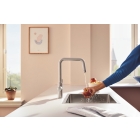 Смеситель для кухни GROHE Blue Pure Start с функцией фильтрации, без фильтра в комплекте, суперсталь (30595DC0)