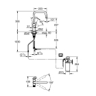 Смеситель для кухни GROHE Blue Pure Start с функцией фильтрации, с угольным фильтром в комплекте, хром (30596000)