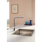 Смеситель для кухни GROHE Blue Pure Minta c вытяжным изливом, функцией фильтрации, без фильтра в комплекте, хром (30601000)