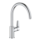 Смеситель для кухни GROHE Start Edge с высоким C-образным изливом, хром (31369001)