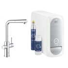 Смеситель для кухни GROHE Blue Home с системой фильтрации, охлаждения и газирования воды, Wi-Fi, хром (31539000)