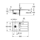 Мойка и смеситель для мойки, GROHE K200, хром, (31562SD0)
