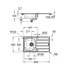 Мойка и смеситель для мойки GROHE K200, нержавеющая сталь (31565SD1)