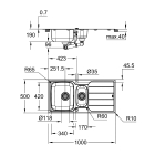 Мойка GROHE K500 с корзинчатым вентилем, нержавеющая сталь (31572SD1)