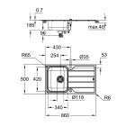 Мойка GROHE K500 45 -S 1.0 из нержавеющей стали, оборачиваемая, и смеситель для мойки GROHE Minta (31573SD1)