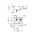 Мойка GROHE K700 Undermount, нержавеющая сталь (31577SD1)
