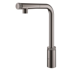 Смеситель для кухни GROHE Minta SmartControl с вытяжным L-изливом, темный графит глянец (31613A00)