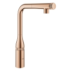 Смеситель для кухни GROHE Essence SmartControl с вытяжным изливом, теплый закат глянец (31615DA0)