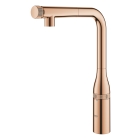 Смеситель для кухни GROHE Essence SmartControl с вытяжным изливом, теплый закат глянец (31615DA0)