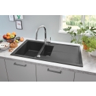 Мойка GROHE K400 с 1,5 чашей, 1000 x 500 мм, черный гранит (31642AP0)