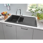 Мойка GROHE K400 с 1,5 чашей, 1000 x 500 мм, черный гранит (31642AP0)