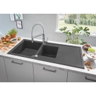 Мойка GROHE K400 с 1,5 чашей, черный гранит (31643AP0)