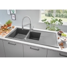 Мойка GROHE K400 с 1,5 чашей, серый гранит (31643AT0)