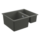 Мойка GROHE K500 с 1,5 чашей, 555 x 460 мм, серый гранит (31648AT0)