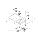 Мойка GROHE K500 с 2 чашами, 860 x 500 мм, черный гранит (31649AP0)