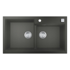 Мойка GROHE K500 с 2 чашами, 860 x 500 мм, серый гранит (31649AT0)