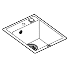Мойка GROHE K700 с одной чашей, 400 x 500 мм, серый гранит (31650AT0)