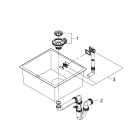 Мойка GROHE K700U с одной чашей, 457 x 406 мм, серый гранит (31653AT0)