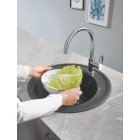 Мойка GROHE K200 с одной чашей, диаметр 510 мм, серый гранит (31656AT0)