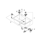 Мойка GROHE K700 с 2 чашами, 838 x 559 мм,черный гранит (31657AP0)