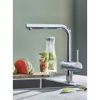 Смеситель для кухни GROHE Blue Pure Minta, с функцией фильтрации, без фильтра в комплекте, хром (31721000)