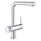 Смеситель для кухни GROHE Blue Pure Minta, с функцией фильтрации, без фильтра в комплекте, хром (31721000)
