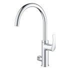 Смеситель для кухни GROHE Blue Pure Eurosmart с функцией фильтрации, с фильтром в комплекте, хром (30499000)